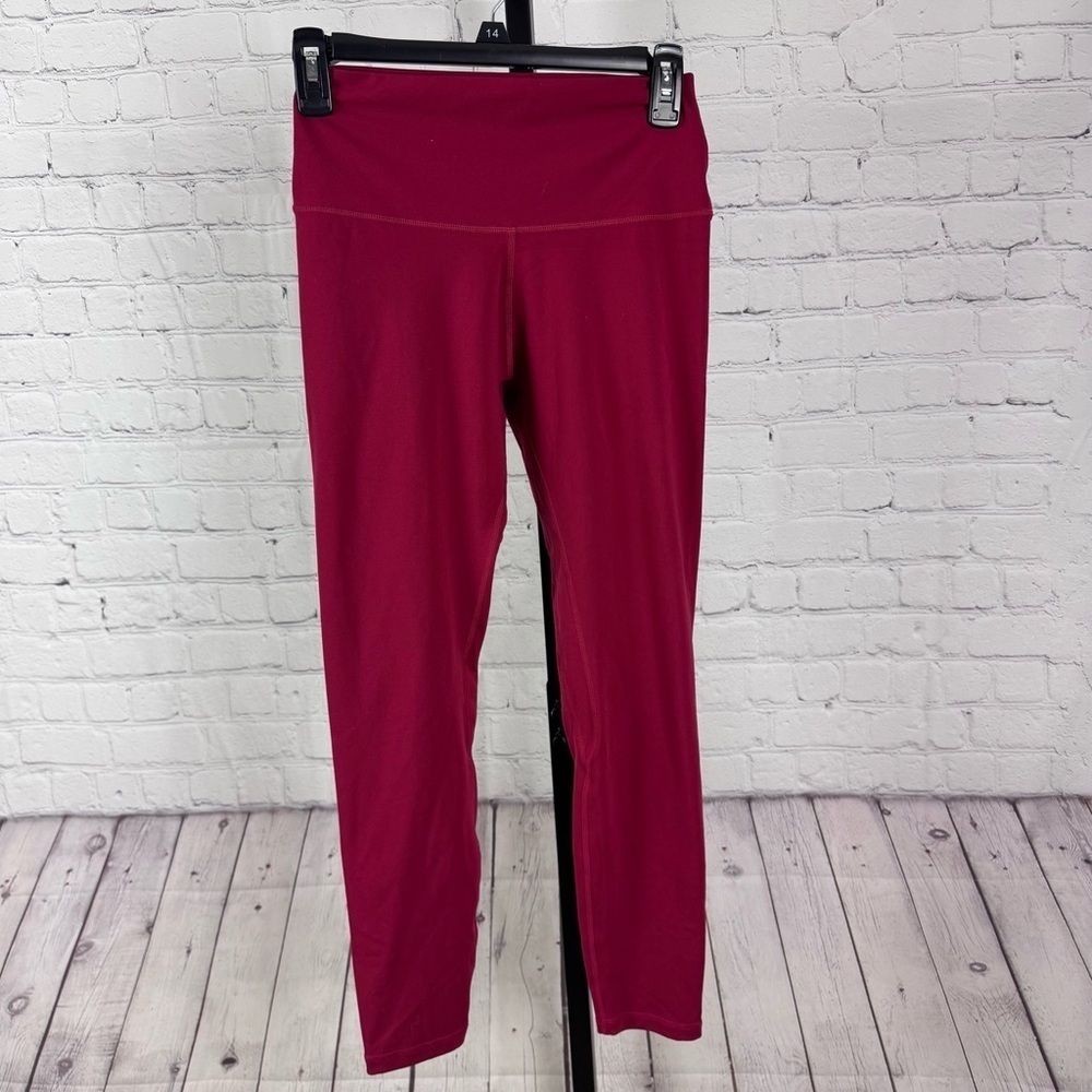 Yunoga Red Workout Yoga Sporty Leggings Size Medium